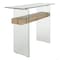 Safavieh Kayley Rectangular Modern Glass Console Table, Natural CNS7001A - alternate 4